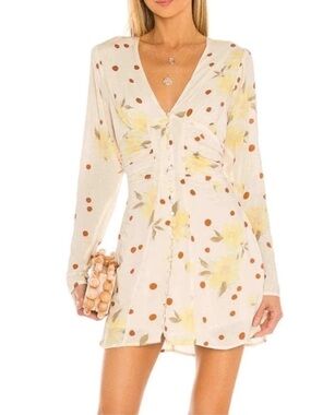 Free People Long Sleeve Mini Date Night Dress